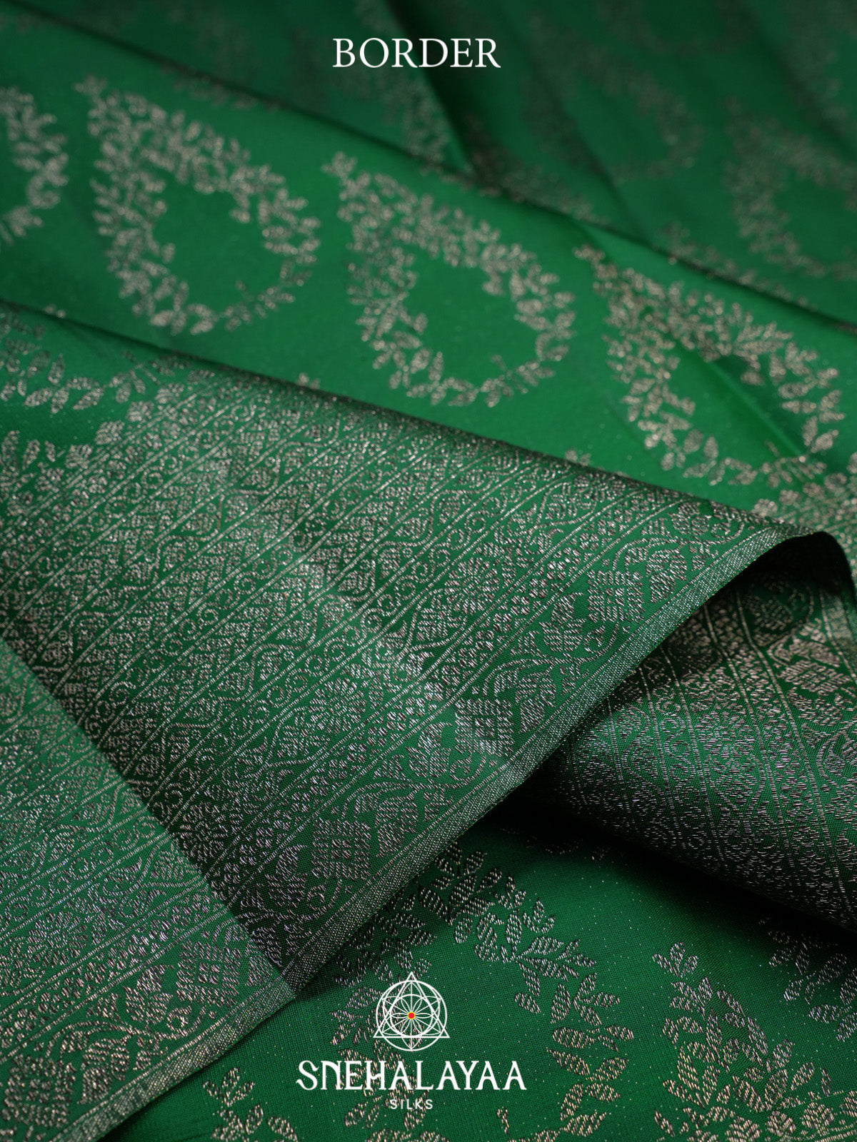 Emerald Green Kanjivaram Silk Saree