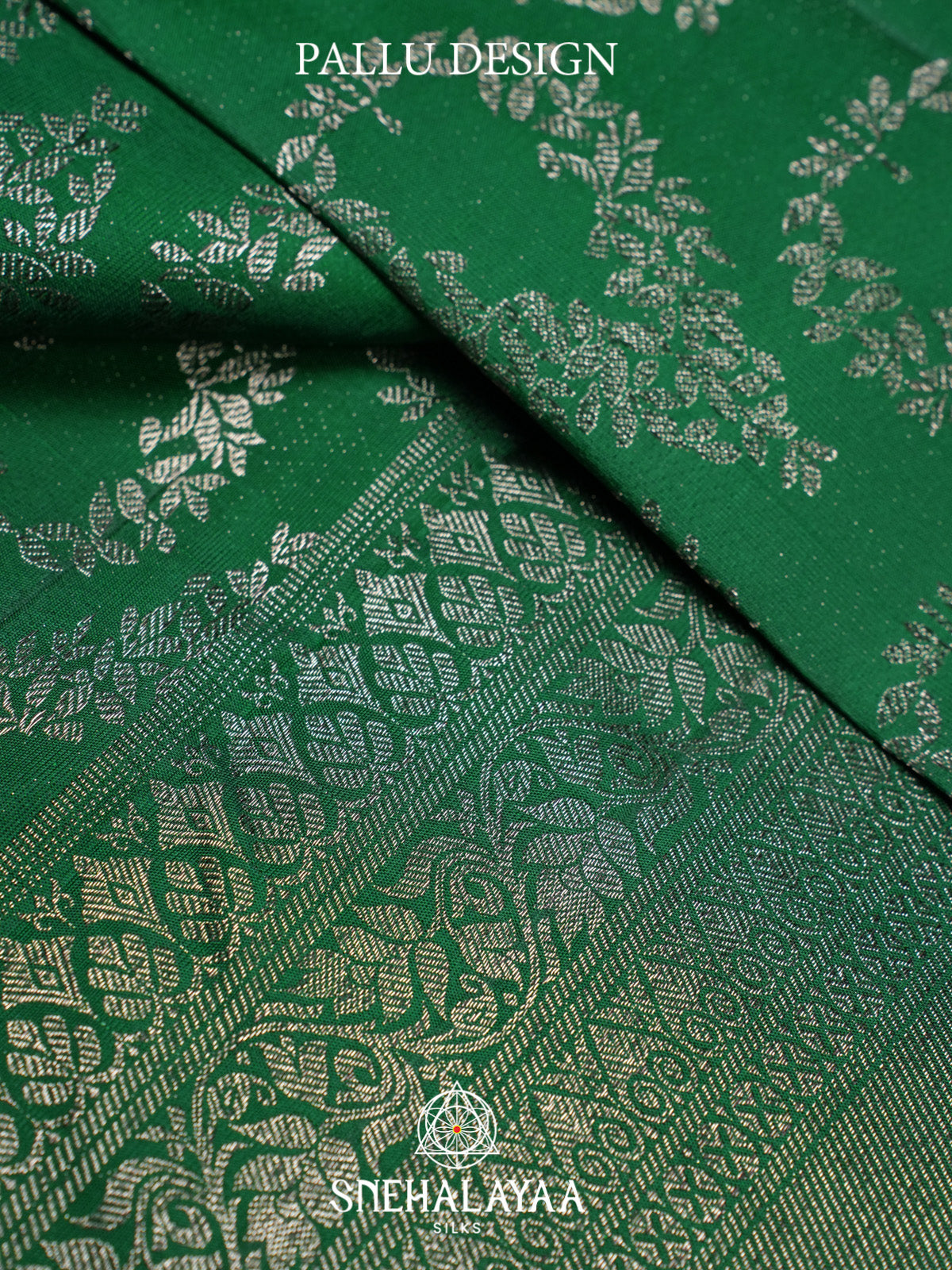Emerald Green Kanjivaram Silk Saree