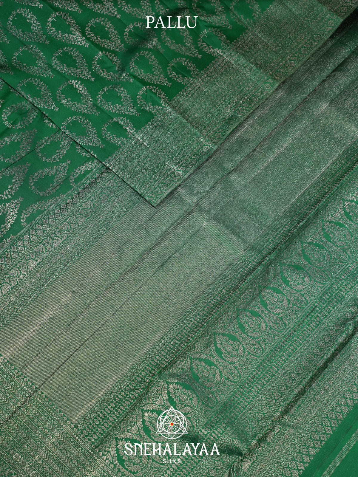 Emerald Green Kanjivaram Silk Saree