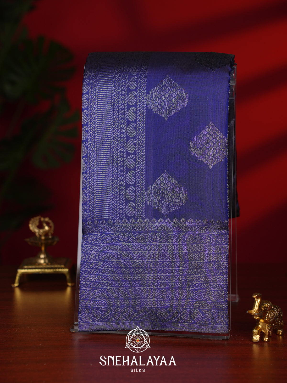 Purple Kanjivaram Silk Saree