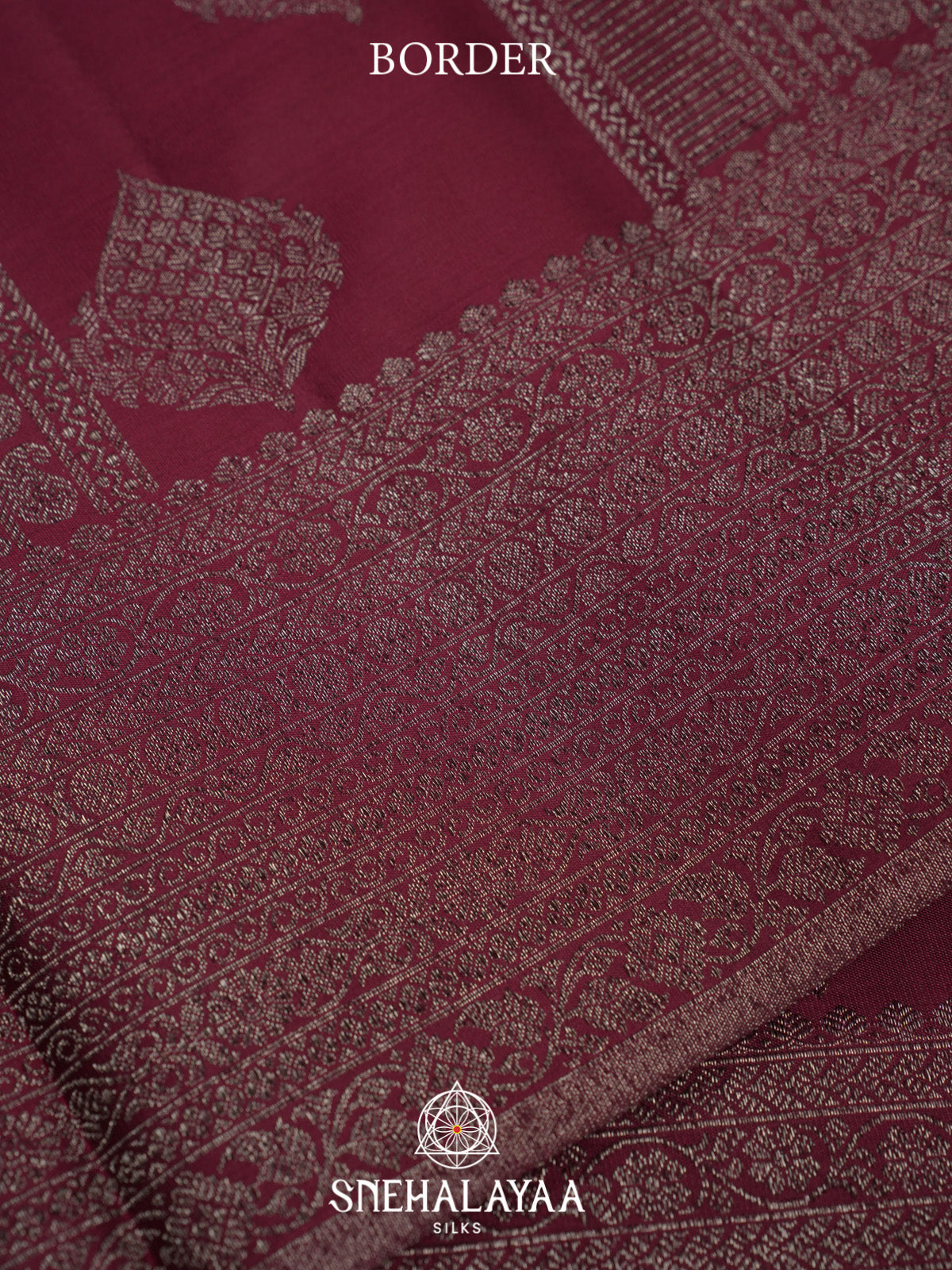 Wine Red Kanjivaram Silk Saree