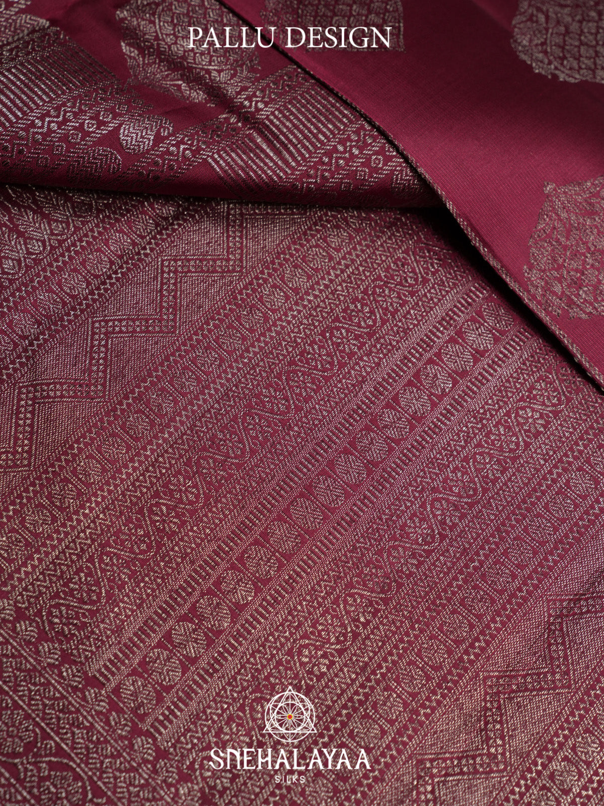 Wine Red Kanjivaram Silk Saree