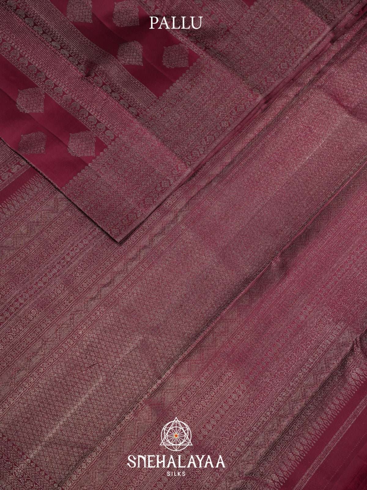 Wine Red Kanjivaram Silk Saree