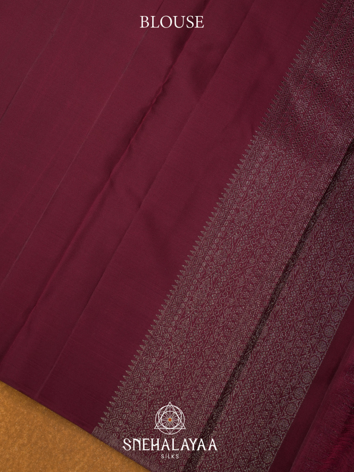 Wine Red Kanjivaram Silk Saree