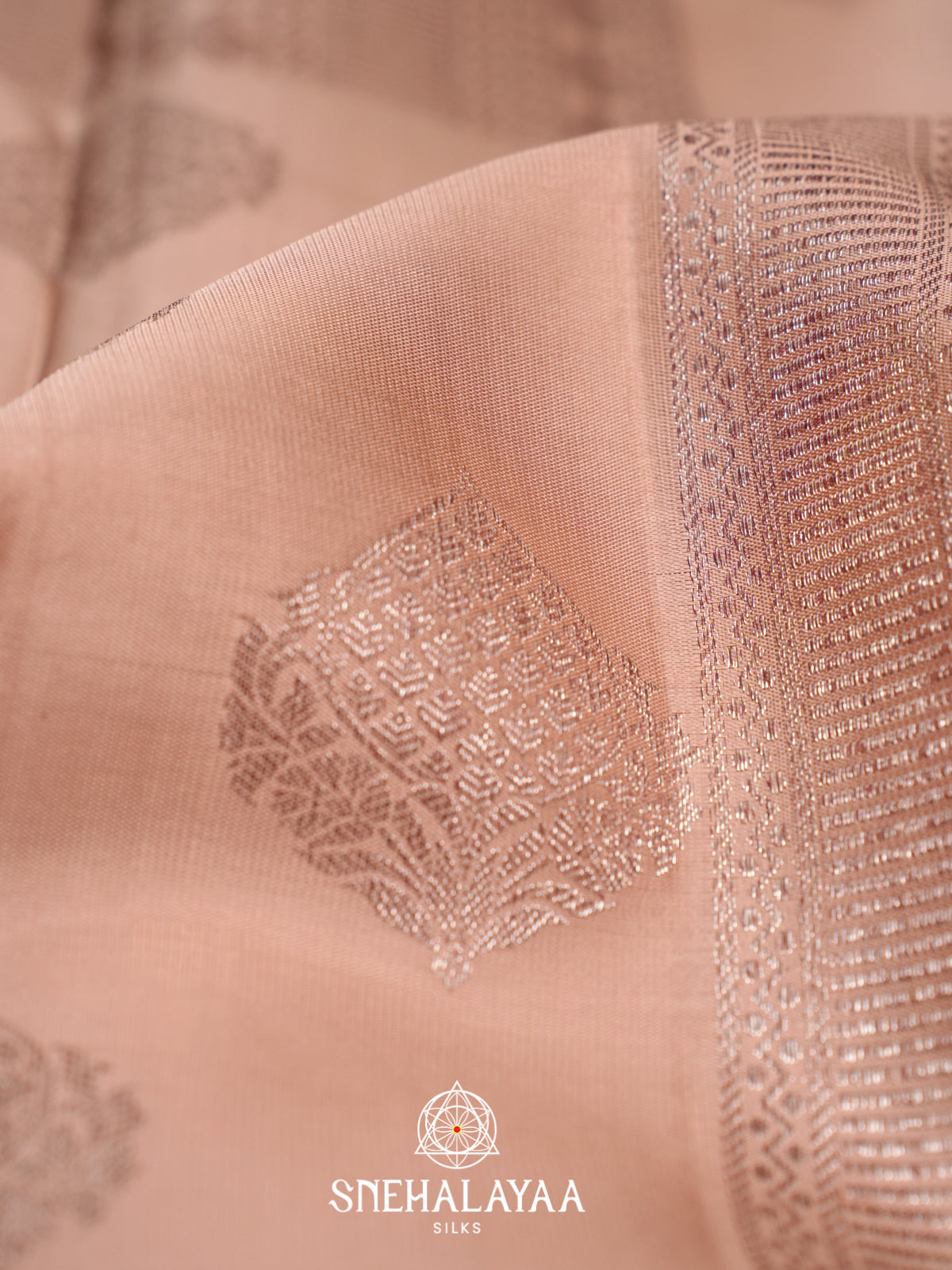 Cream Kanjivaram Silk Saree