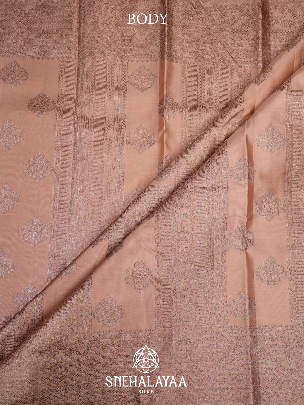 Cream Kanjivaram Silk Saree