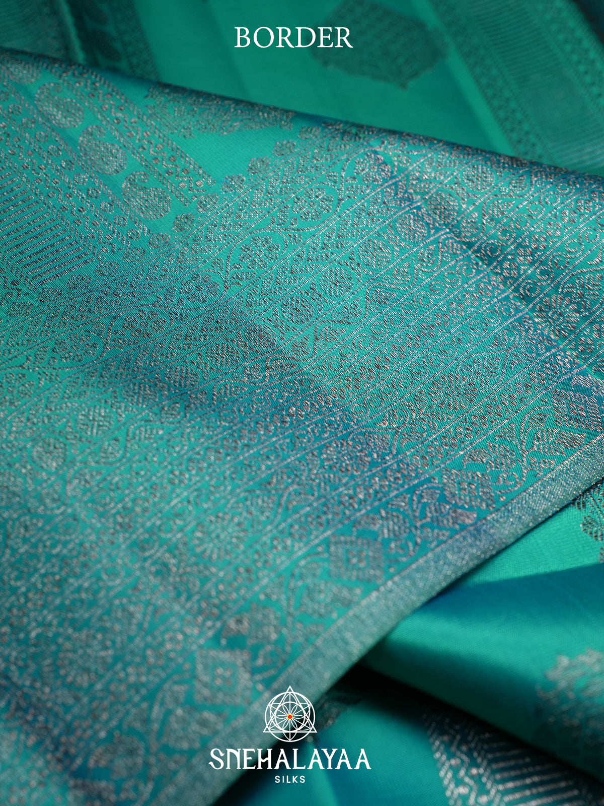 Teal Green Kanjivaram Silk Saree