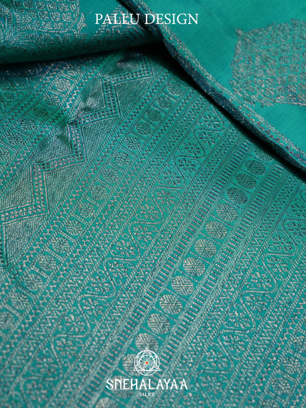 Teal Green Kanjivaram Silk Saree