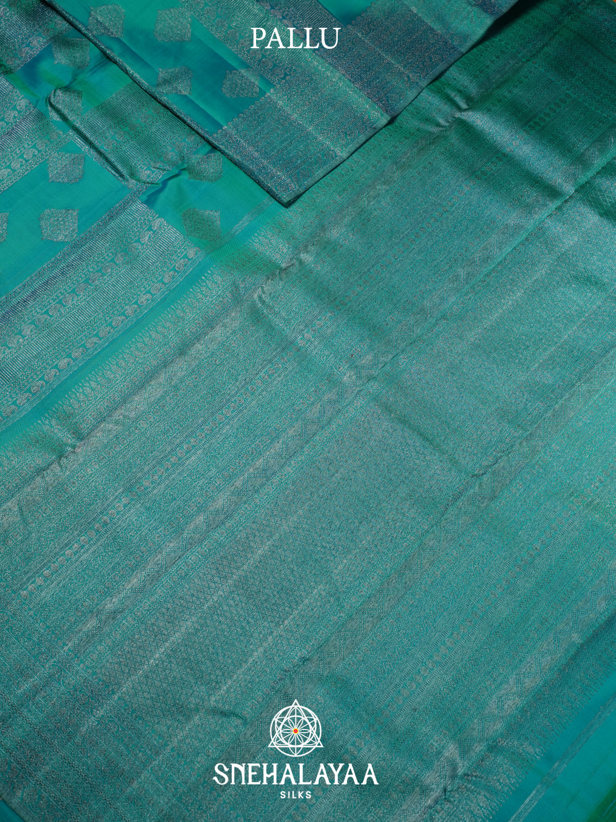 Teal Green Kanjivaram Silk Saree