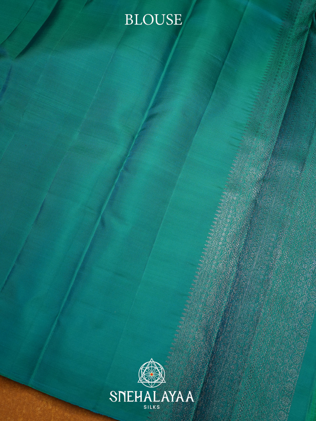 Teal Green Kanjivaram Silk Saree