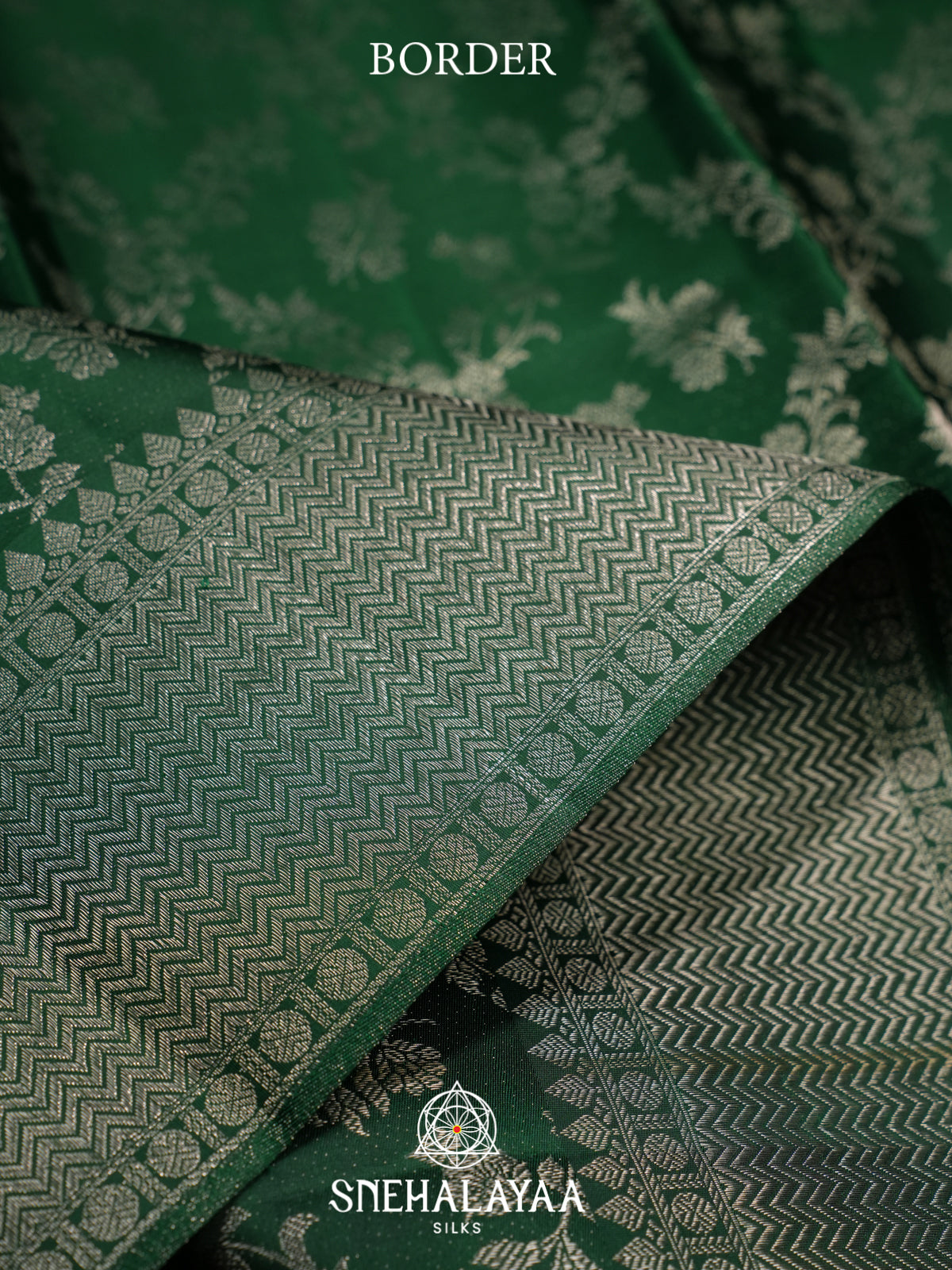 Forest Green Kanjivaram Silk Saree