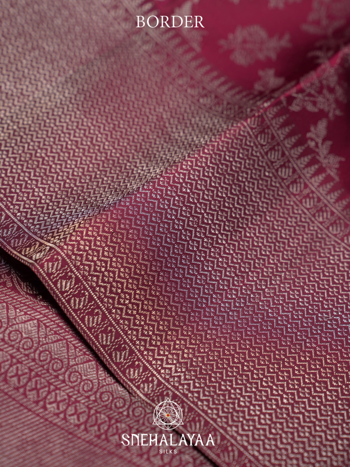 Wine Kanjivaram Silk Saree