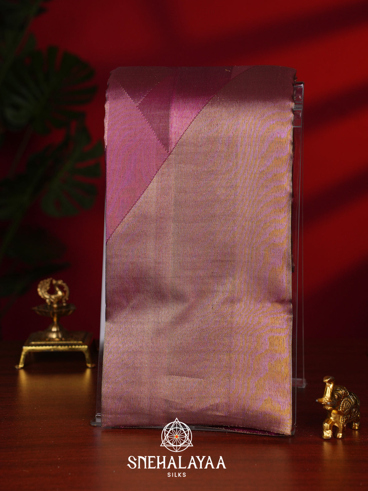 Mauve Pink Kanjivaram Silk Saree