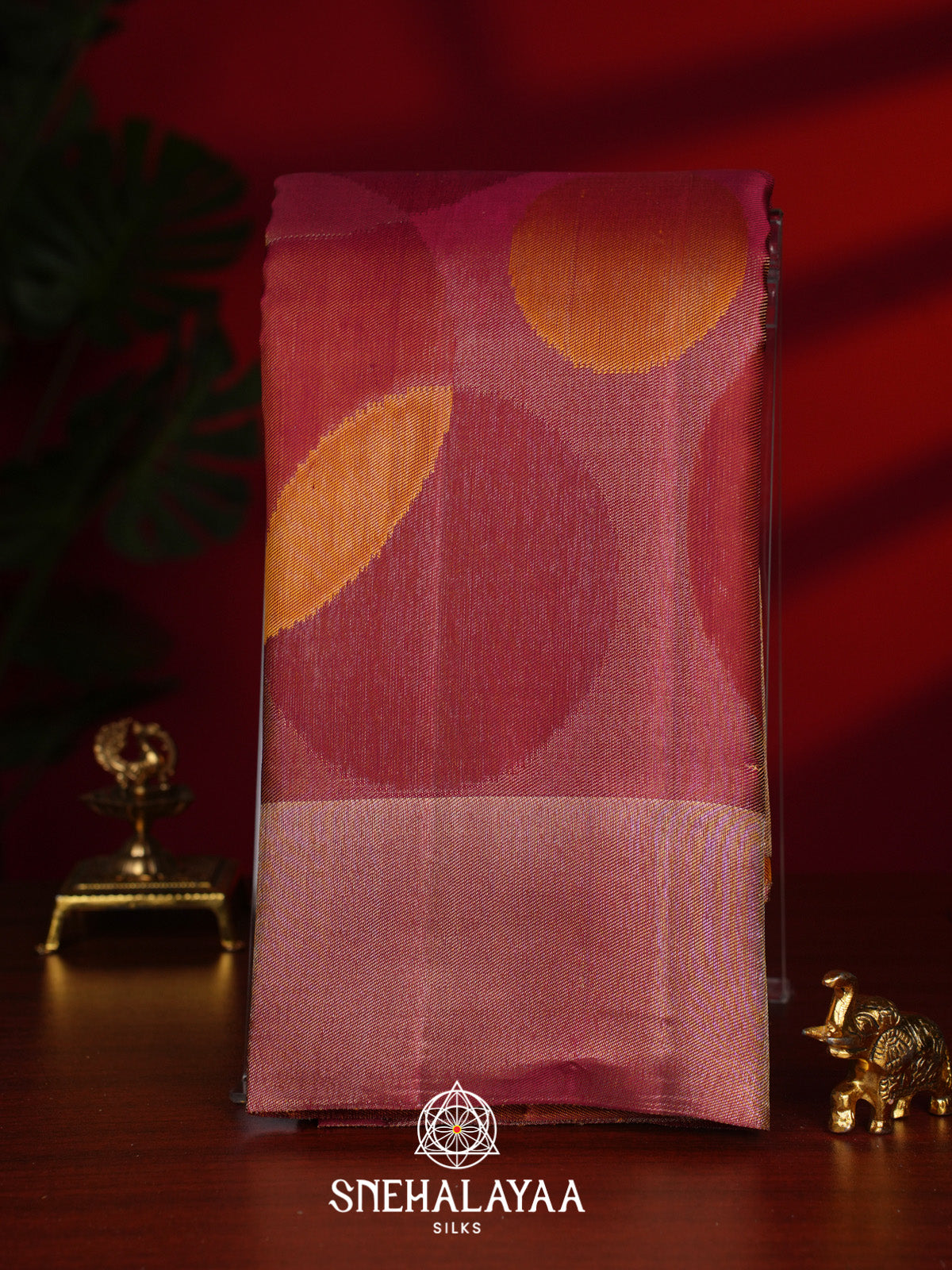 Maroon Kanjivaram Silk Saree