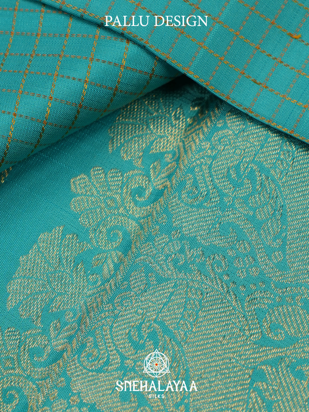 Teal Green Kanjivaram Silk Saree