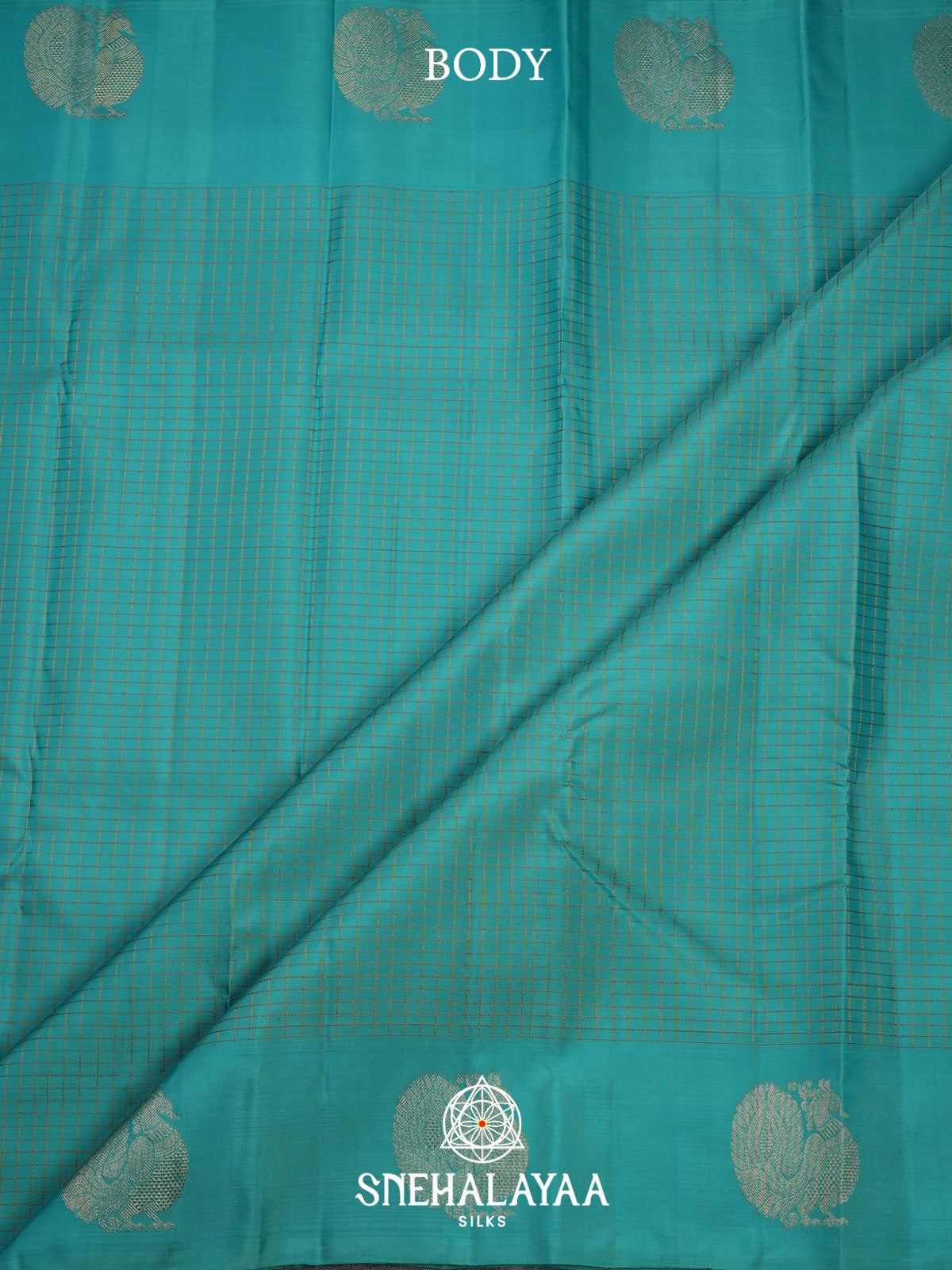 Teal Green Kanjivaram Silk Saree