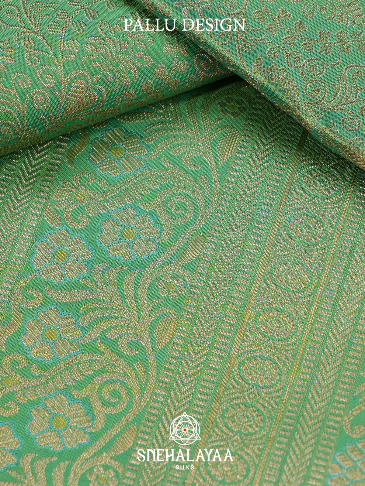 Sea Green Kanjivaram Silk Saree