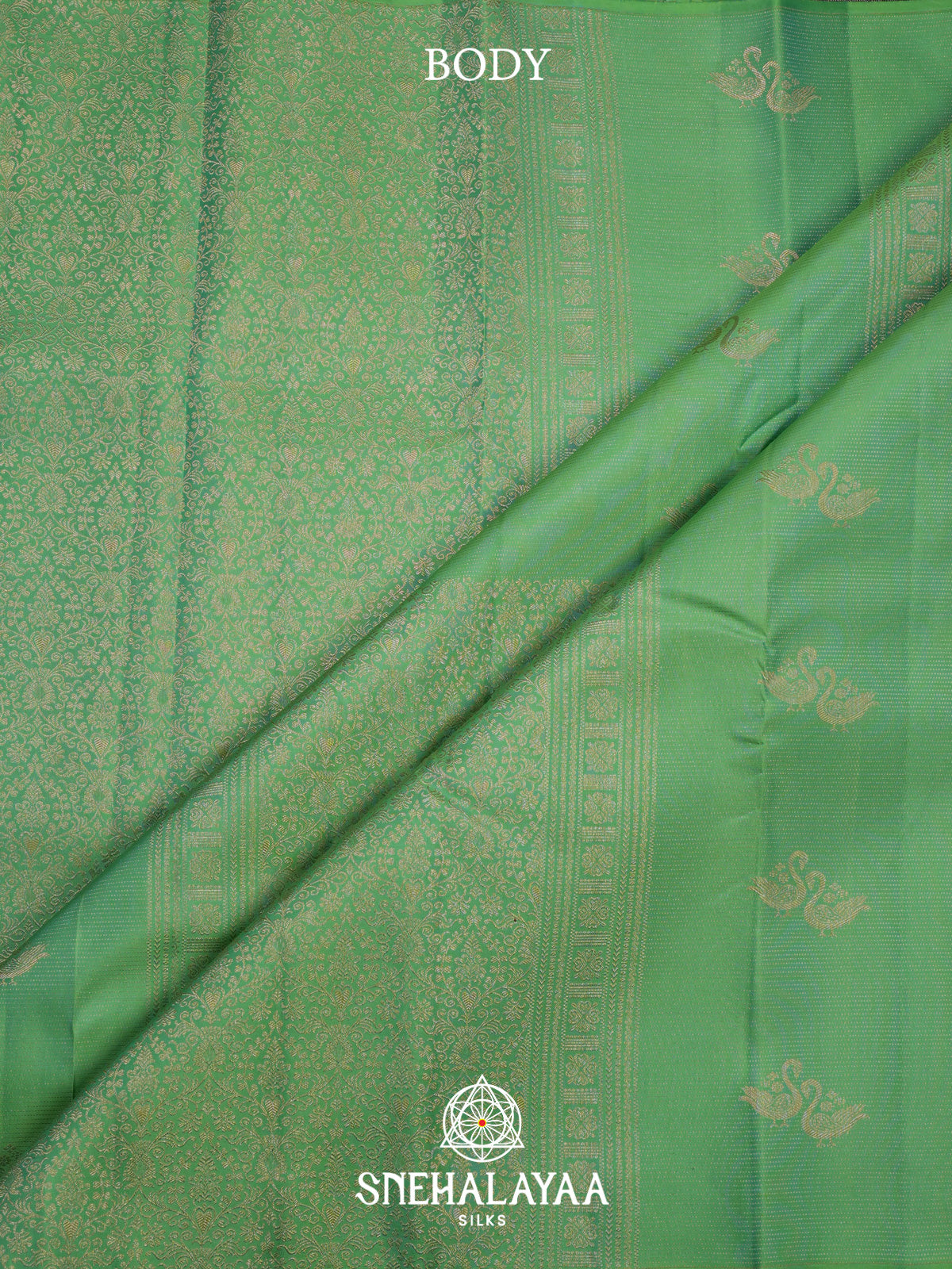 Sea Green Kanjivaram Silk Saree