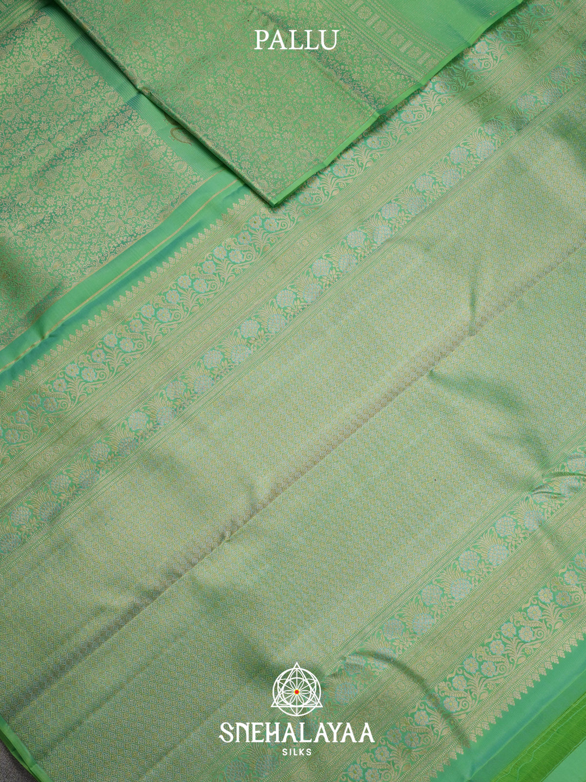 Sea Green Kanjivaram Silk Saree