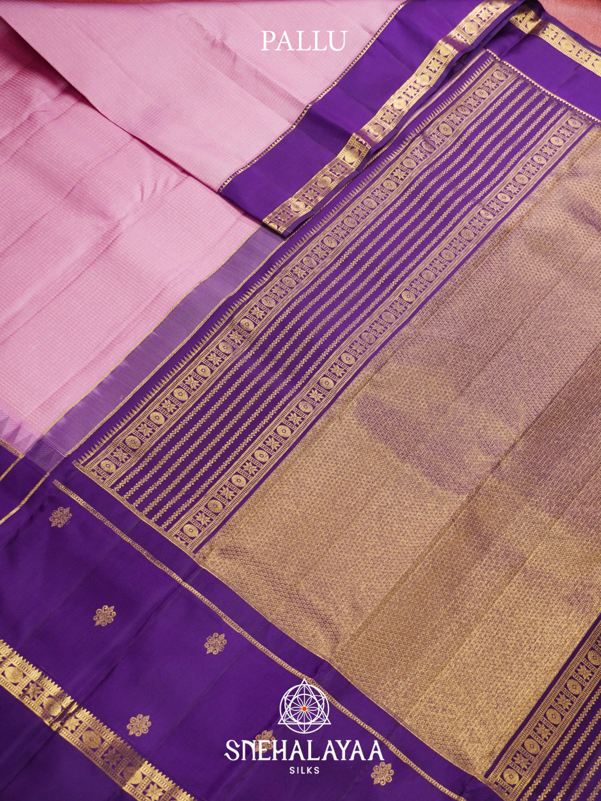 Pale Pink Kanjivaram Silk Saree