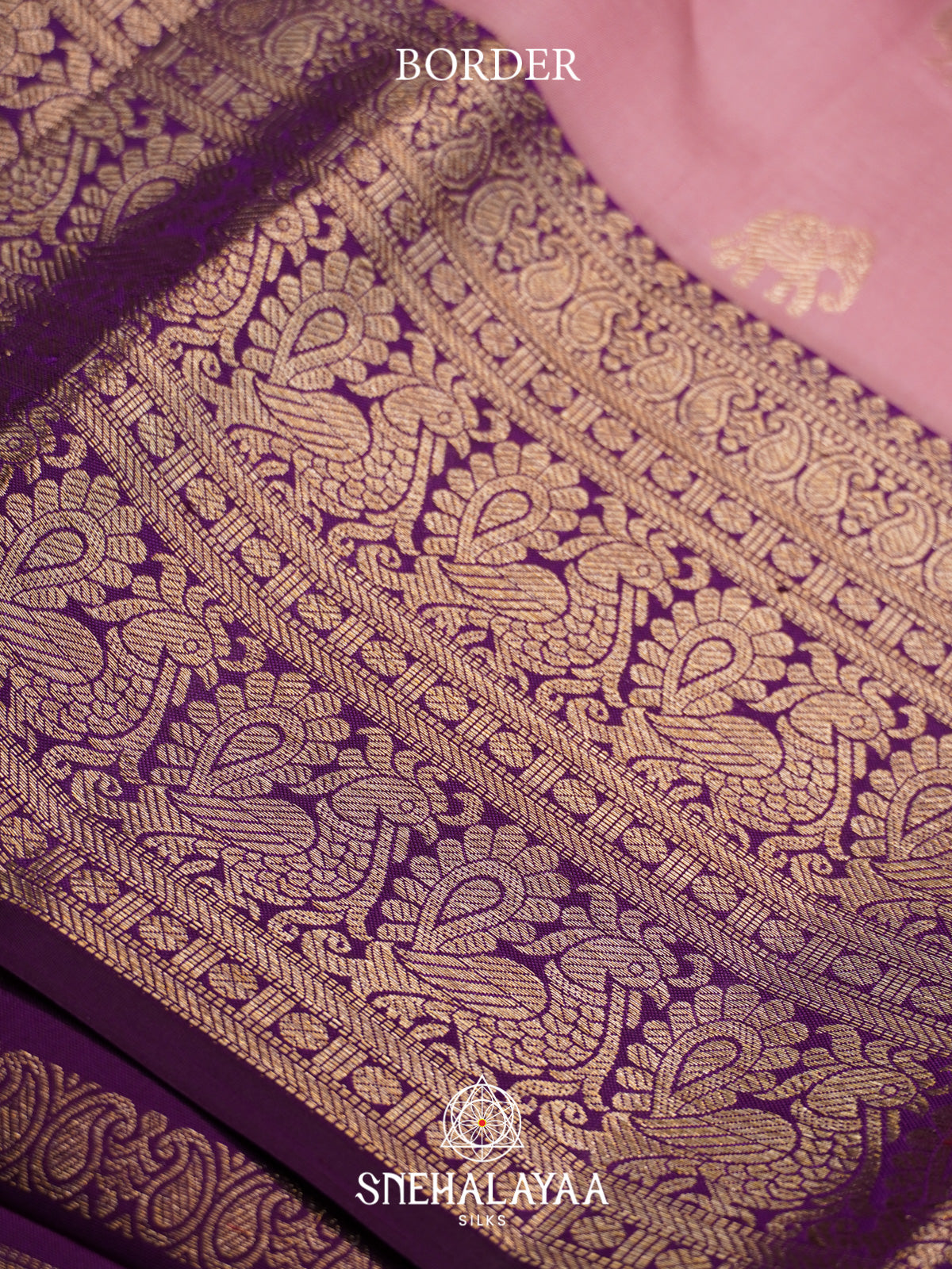 Mauve Pink Kanjivaram Silk Saree