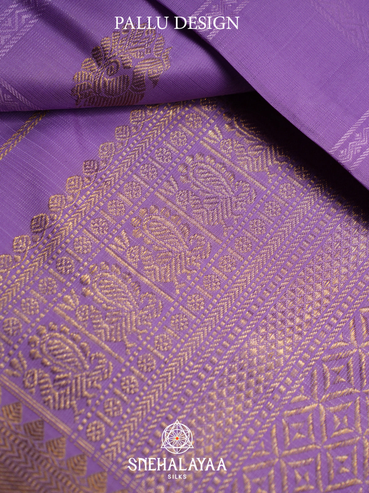 Lilac Kanjivaram Silk Saree
