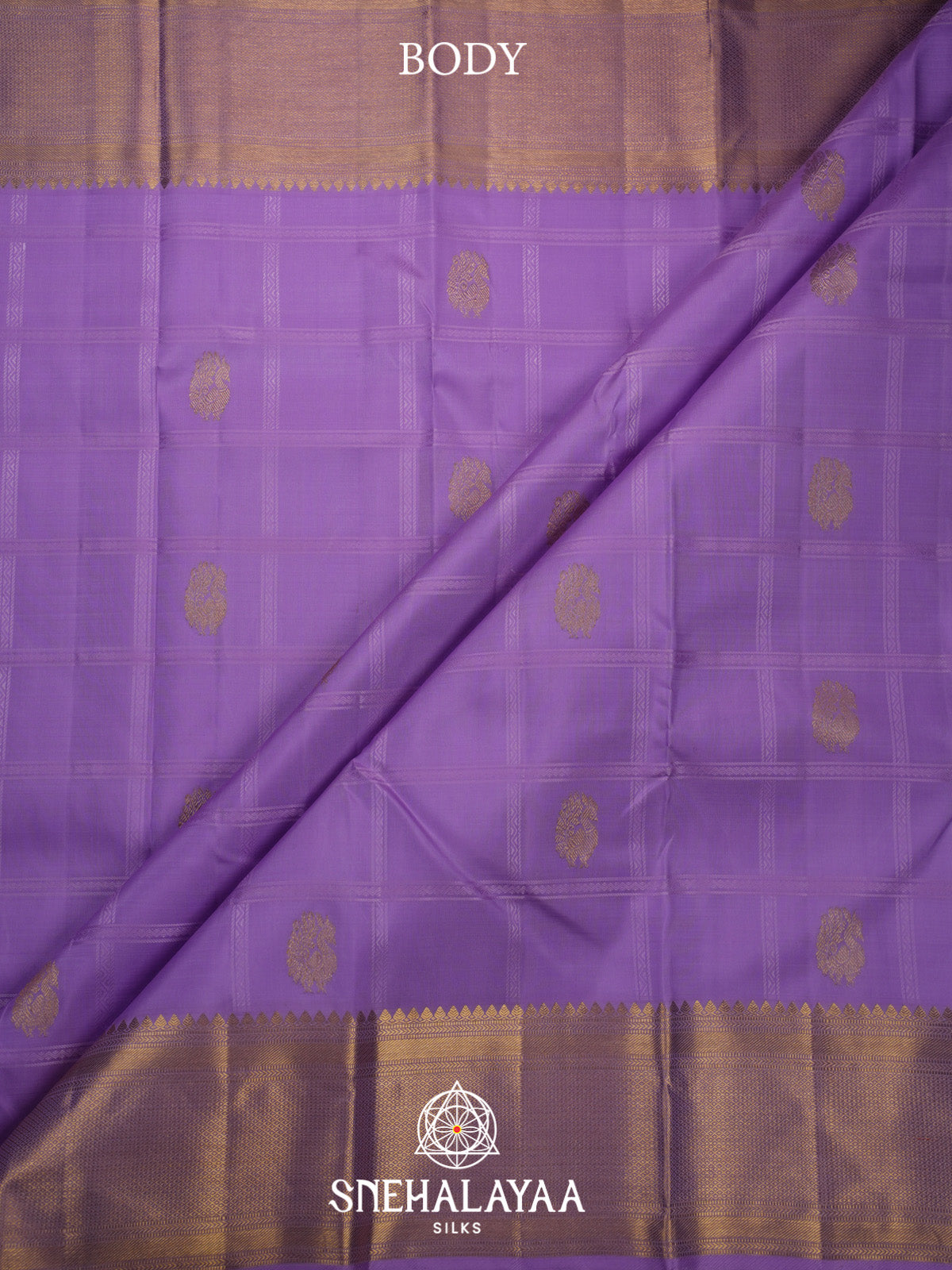 Lilac Kanjivaram Silk Saree