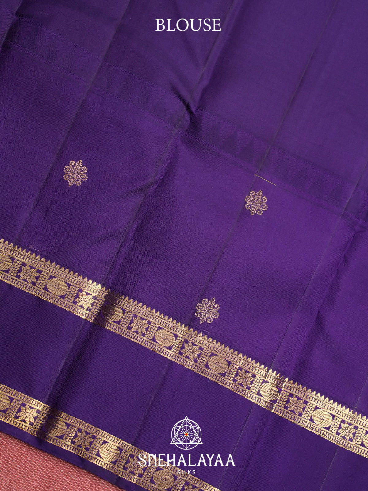 Peach Kanjivaram Silk Saree