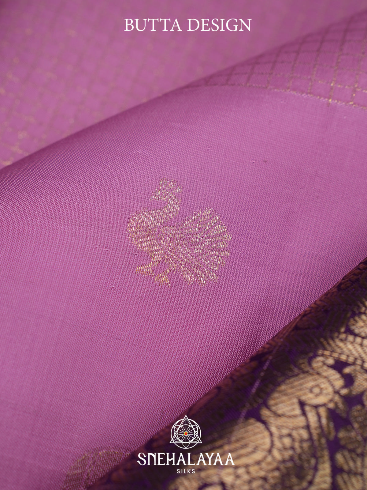 Lavender Kanjivaram Silk Saree