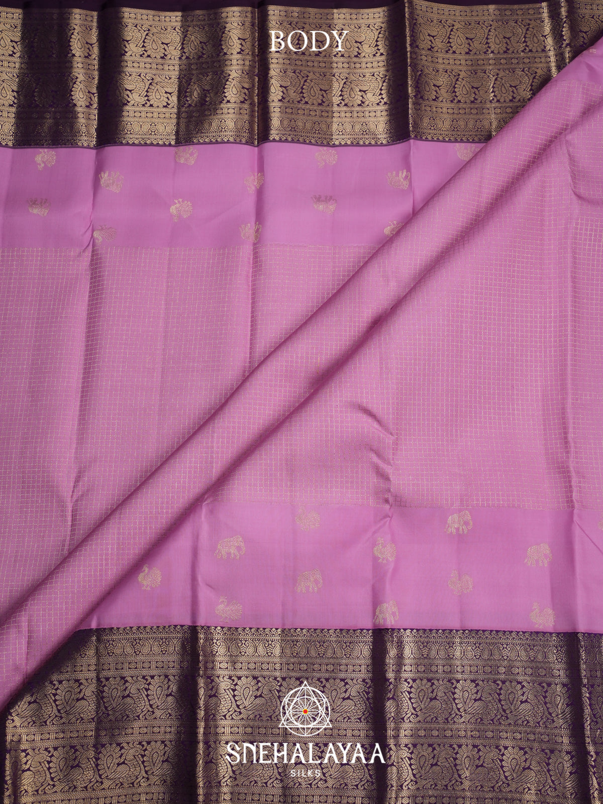 Lavender Kanjivaram Silk Saree
