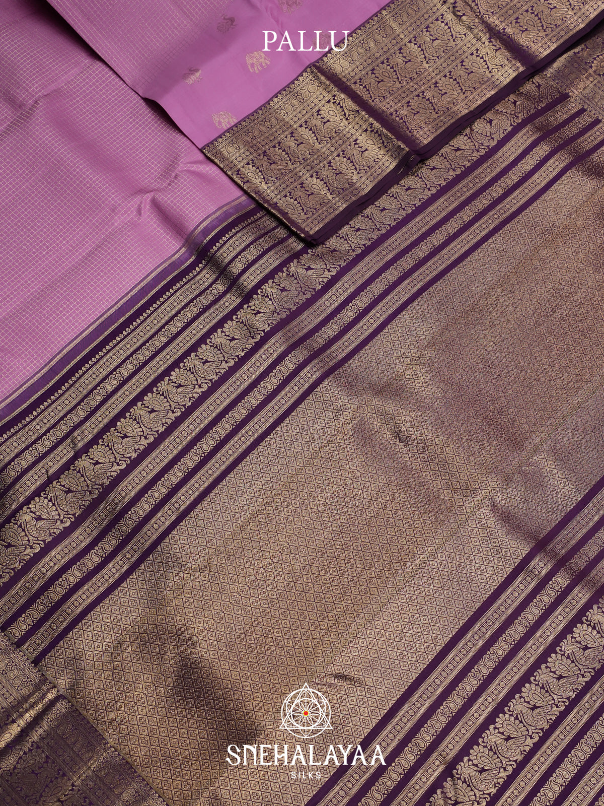 Lavender Kanjivaram Silk Saree