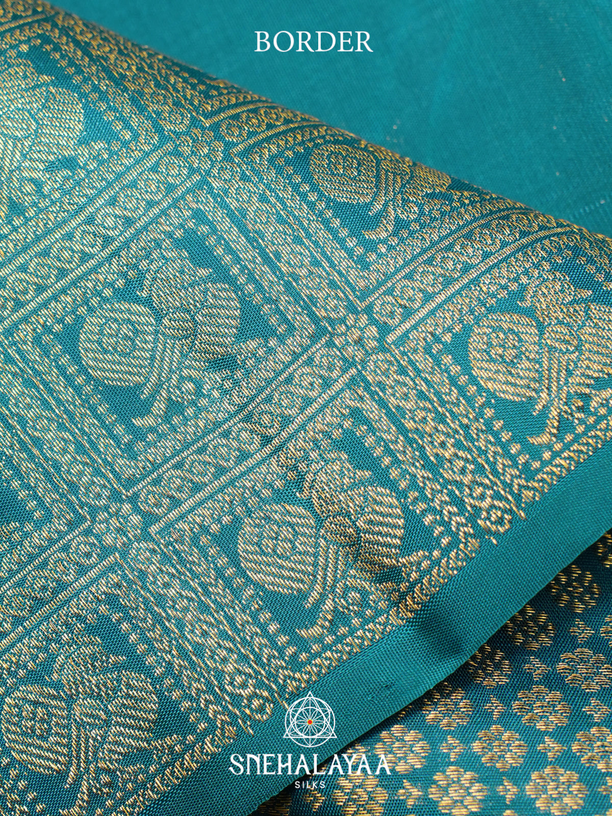 Teal Green Kanjivaram Silk Saree