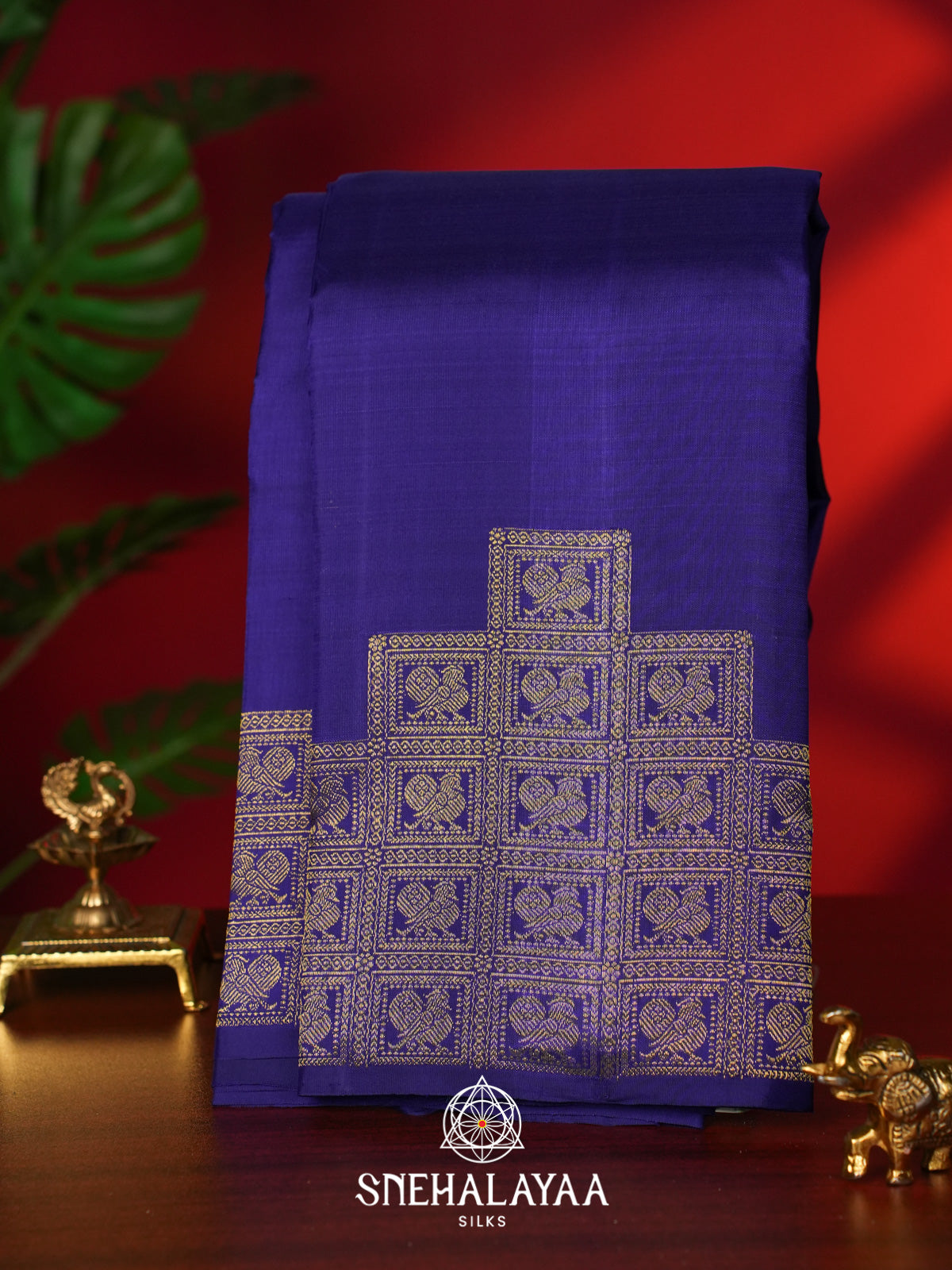 Purple Kanjivaram Silk Saree