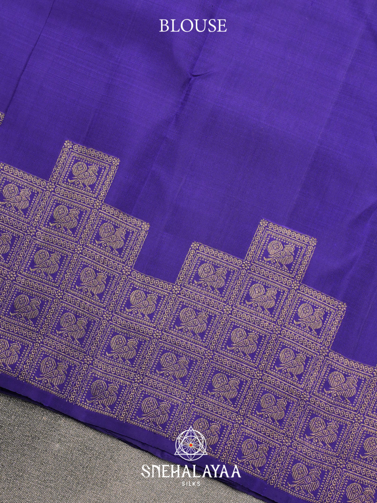 Purple Kanjivaram Silk Saree