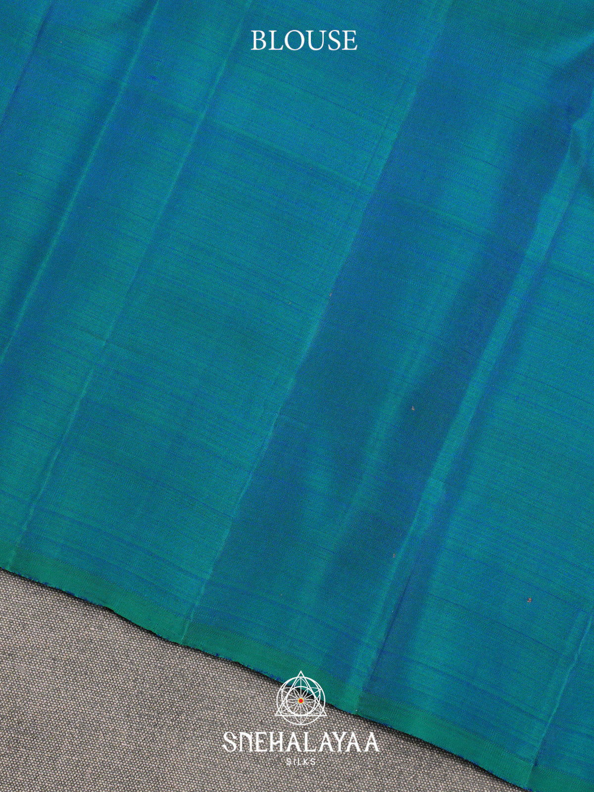 Peacock Blue Kanjivaram Silk Saree