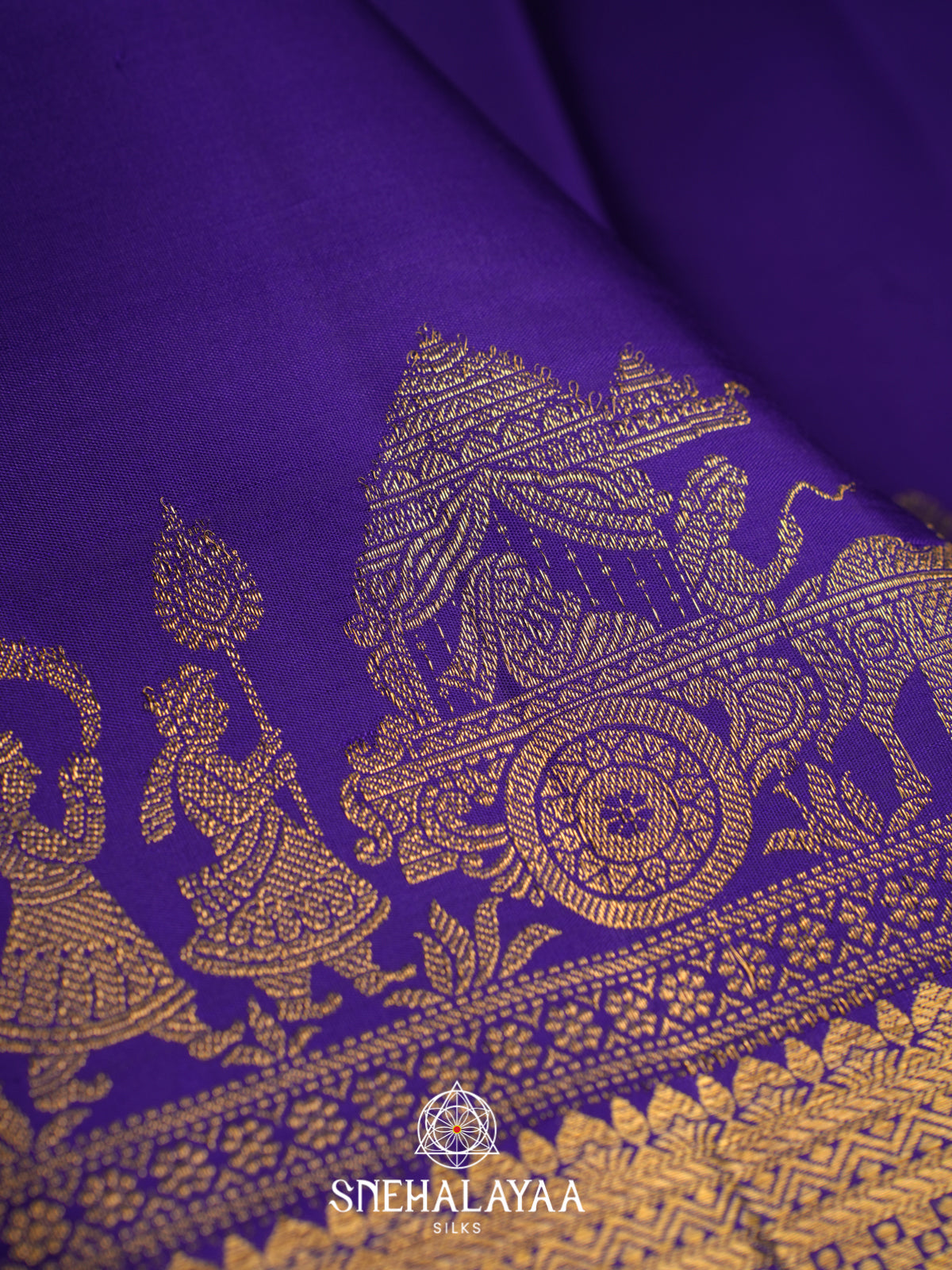 Purple Kanjivaram Silk Saree