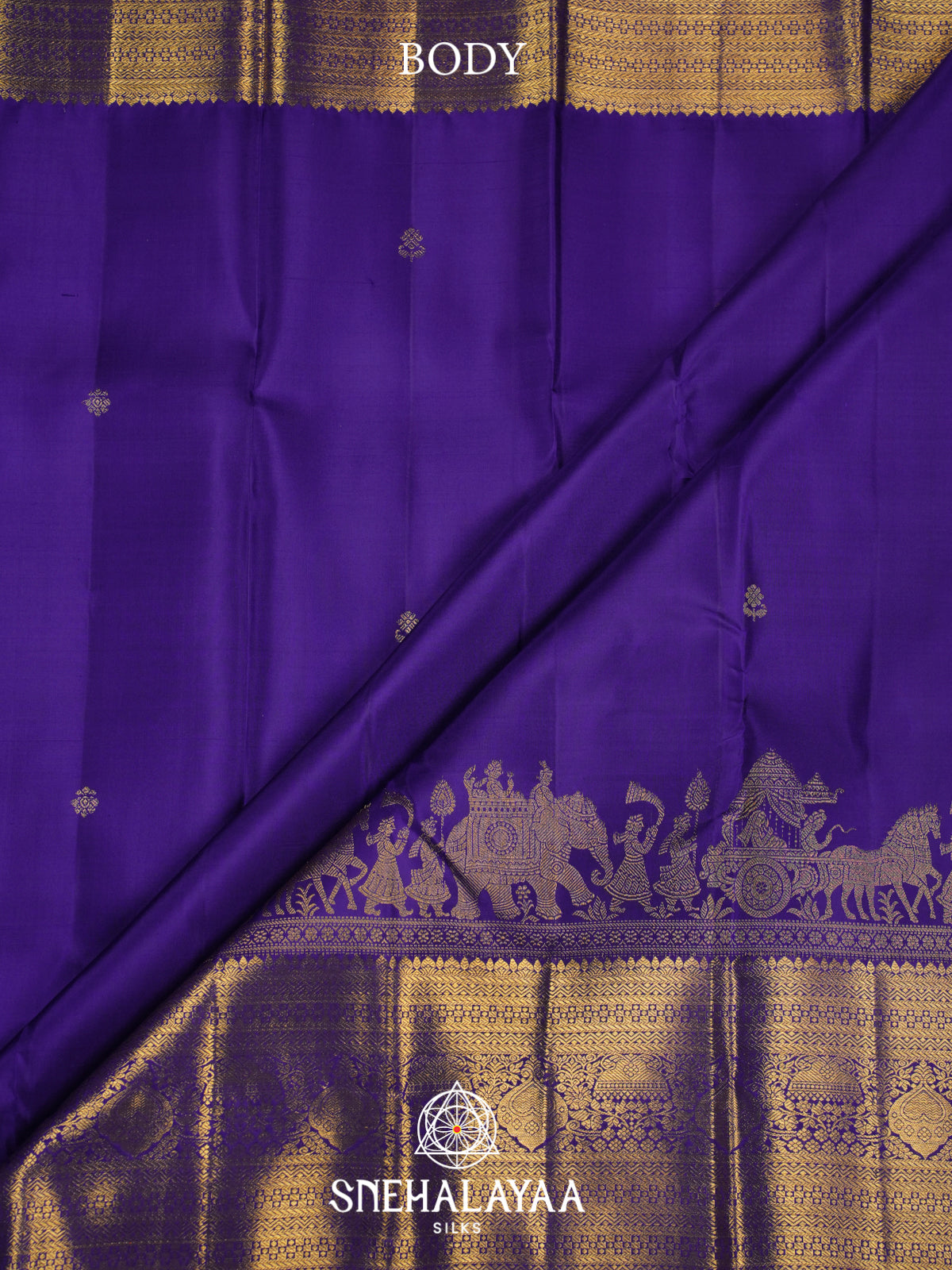 Purple Kanjivaram Silk Saree