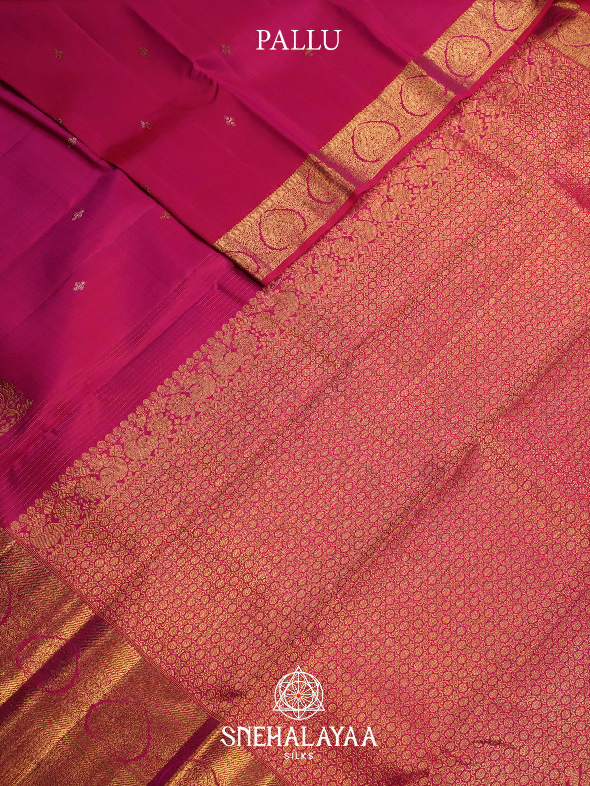 Ruby Red Kanjivaram Silk Saree