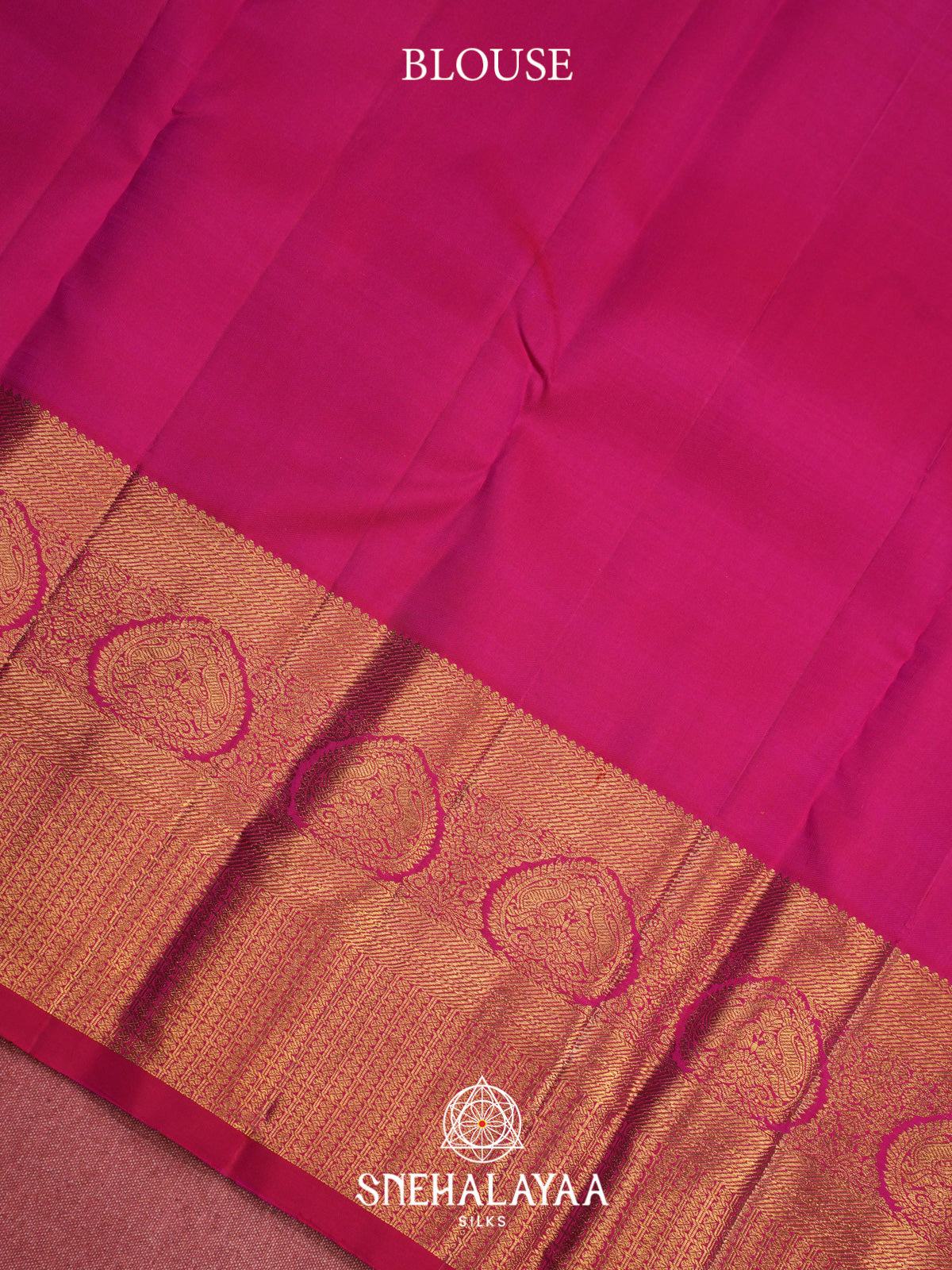 Ruby Red Kanjivaram Silk Saree