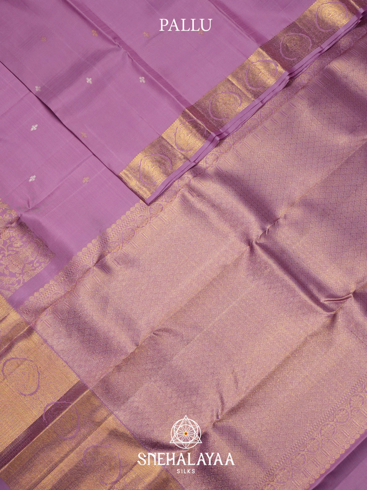 Pale Lilac Kanjivaram Silk Saree