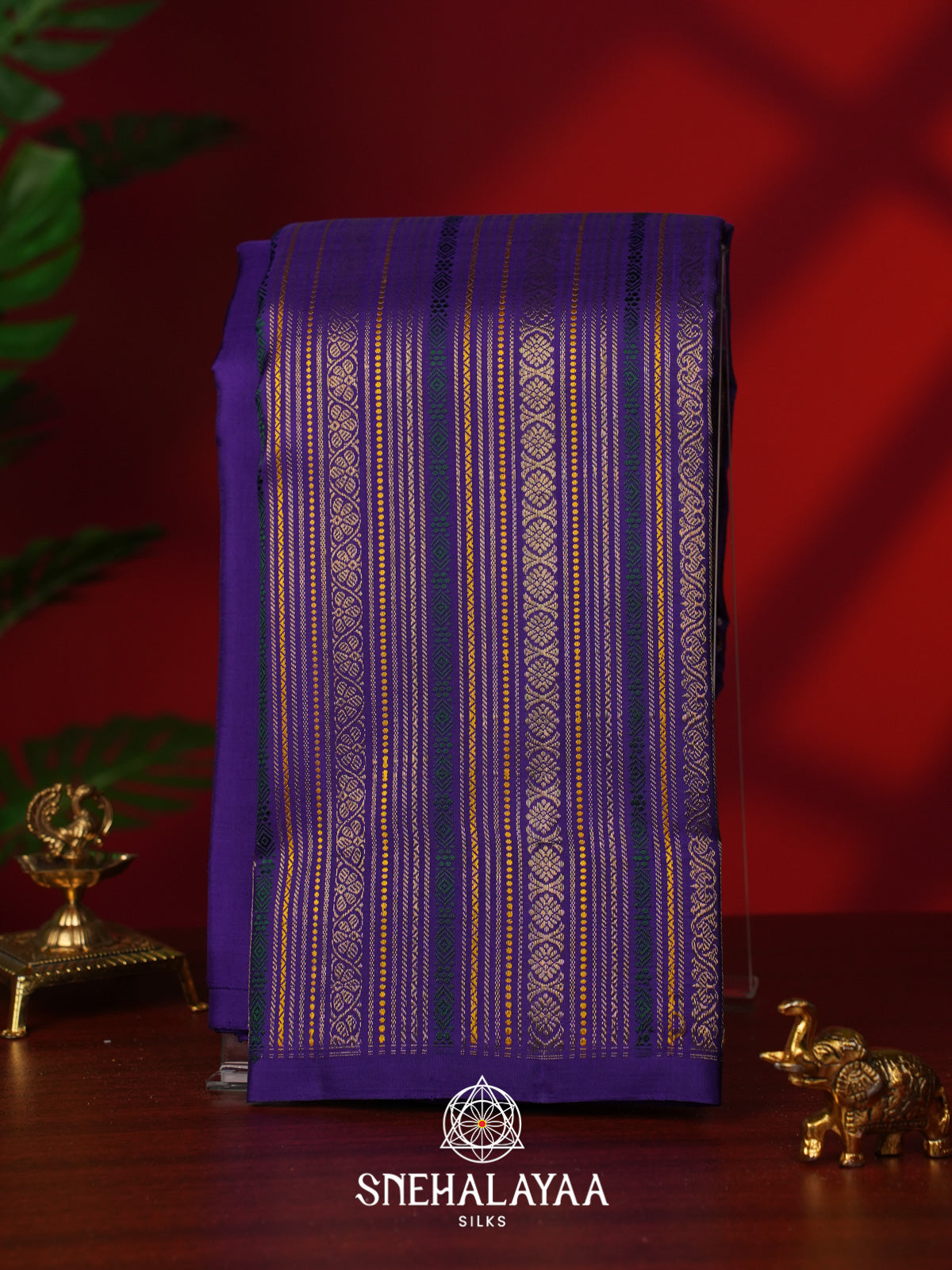 Purple Kanjivaram Silk Saree