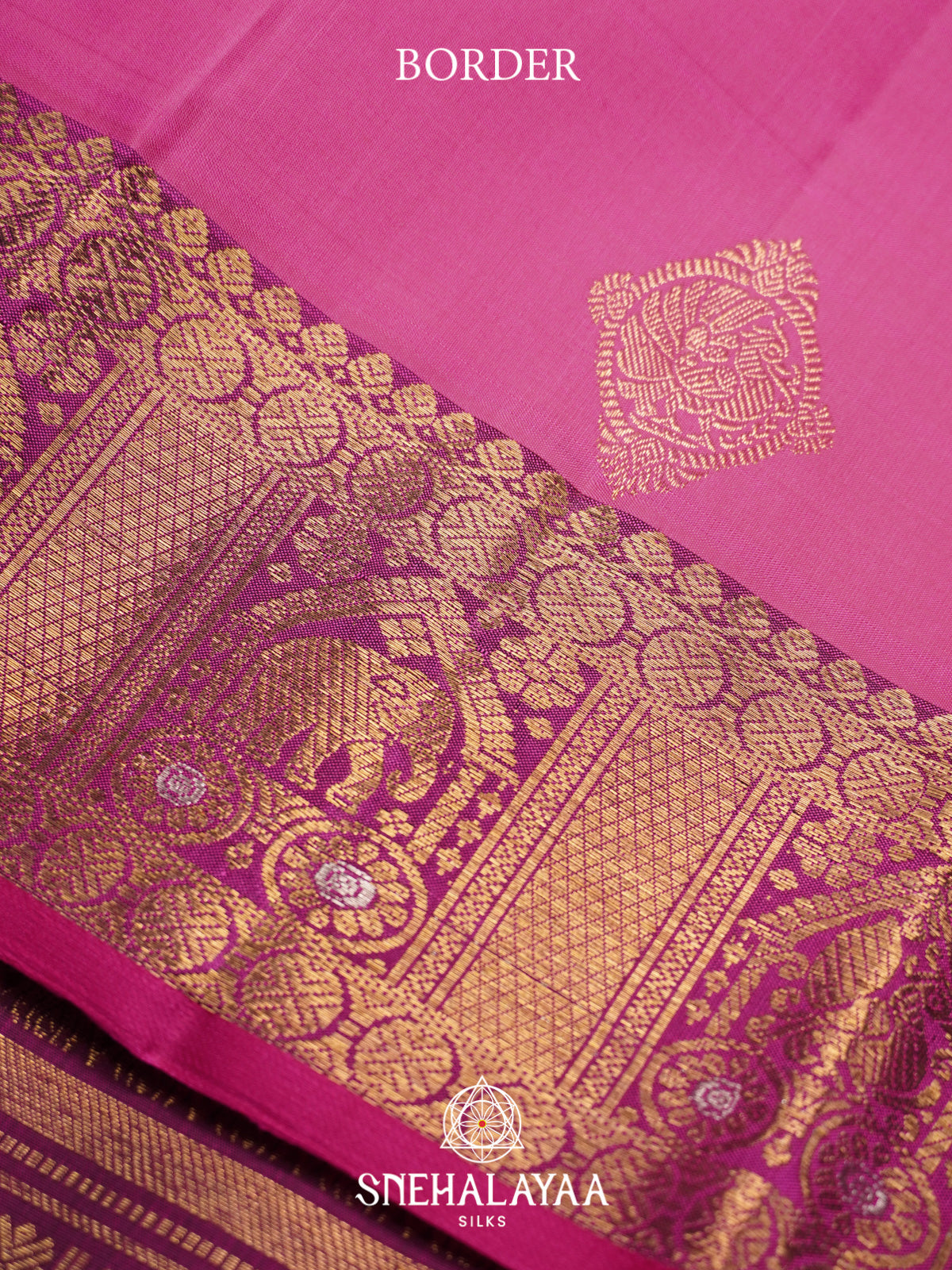 Pink Kanjivaram Silk Saree