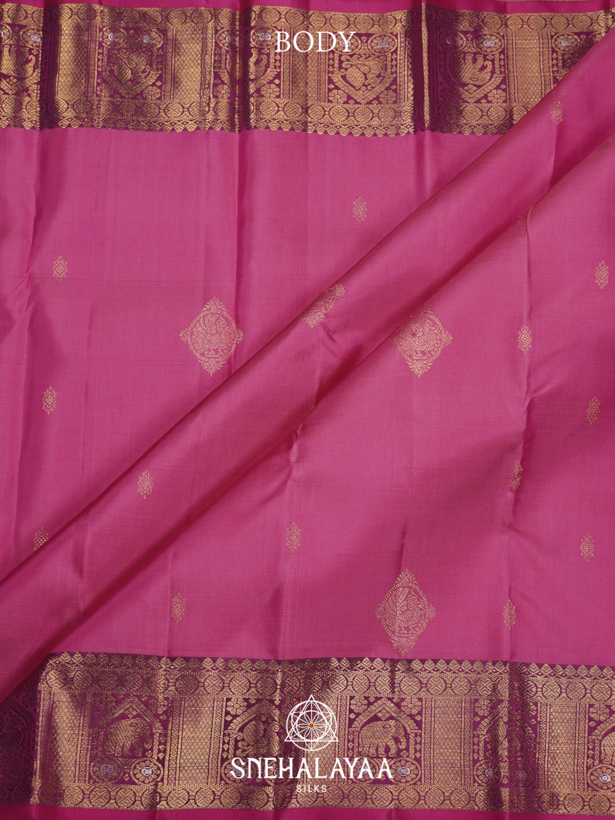 Pink Kanjivaram Silk Saree