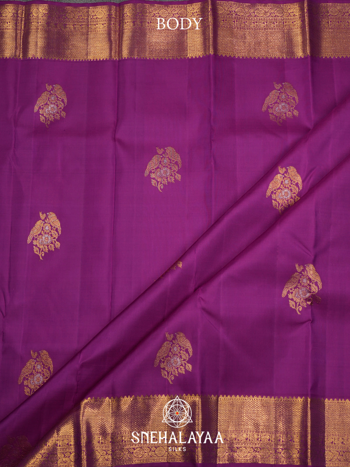 Magenta Purple Kanjivaram Silk Saree