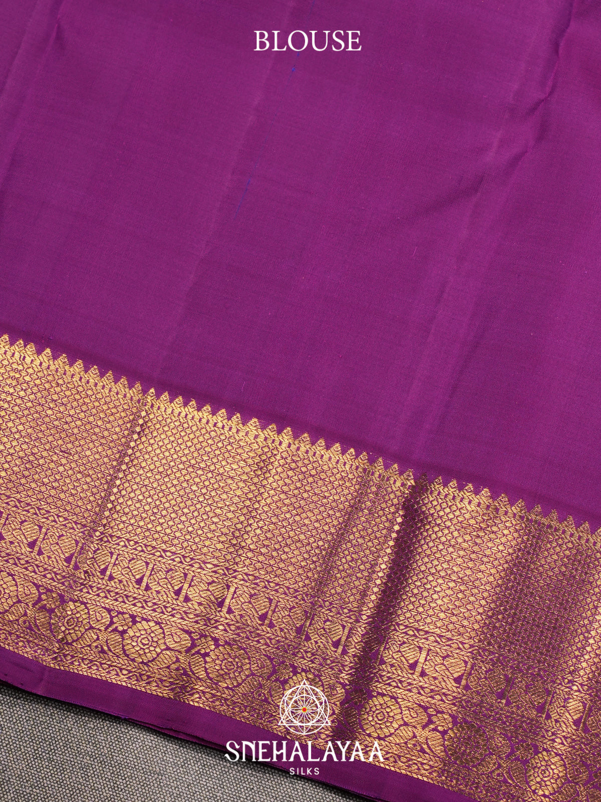 Magenta Purple Kanjivaram Silk Saree