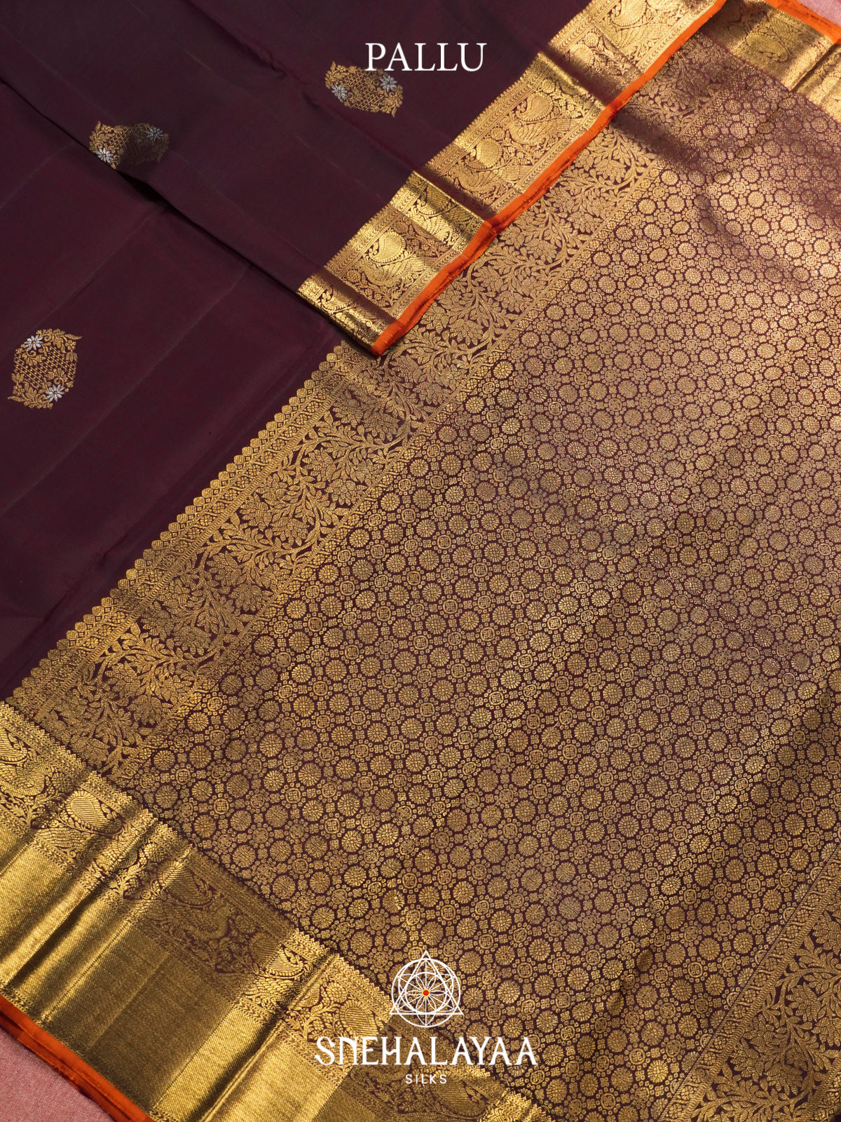 Coffee Brown Kanjivaram Silk Saree