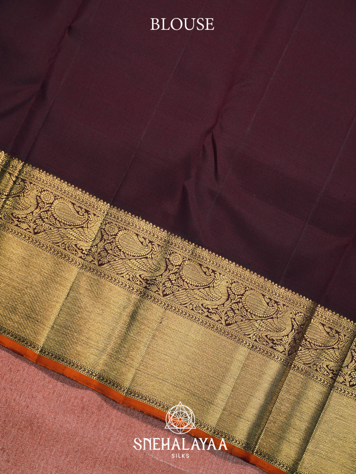 Coffee Brown Kanjivaram Silk Saree