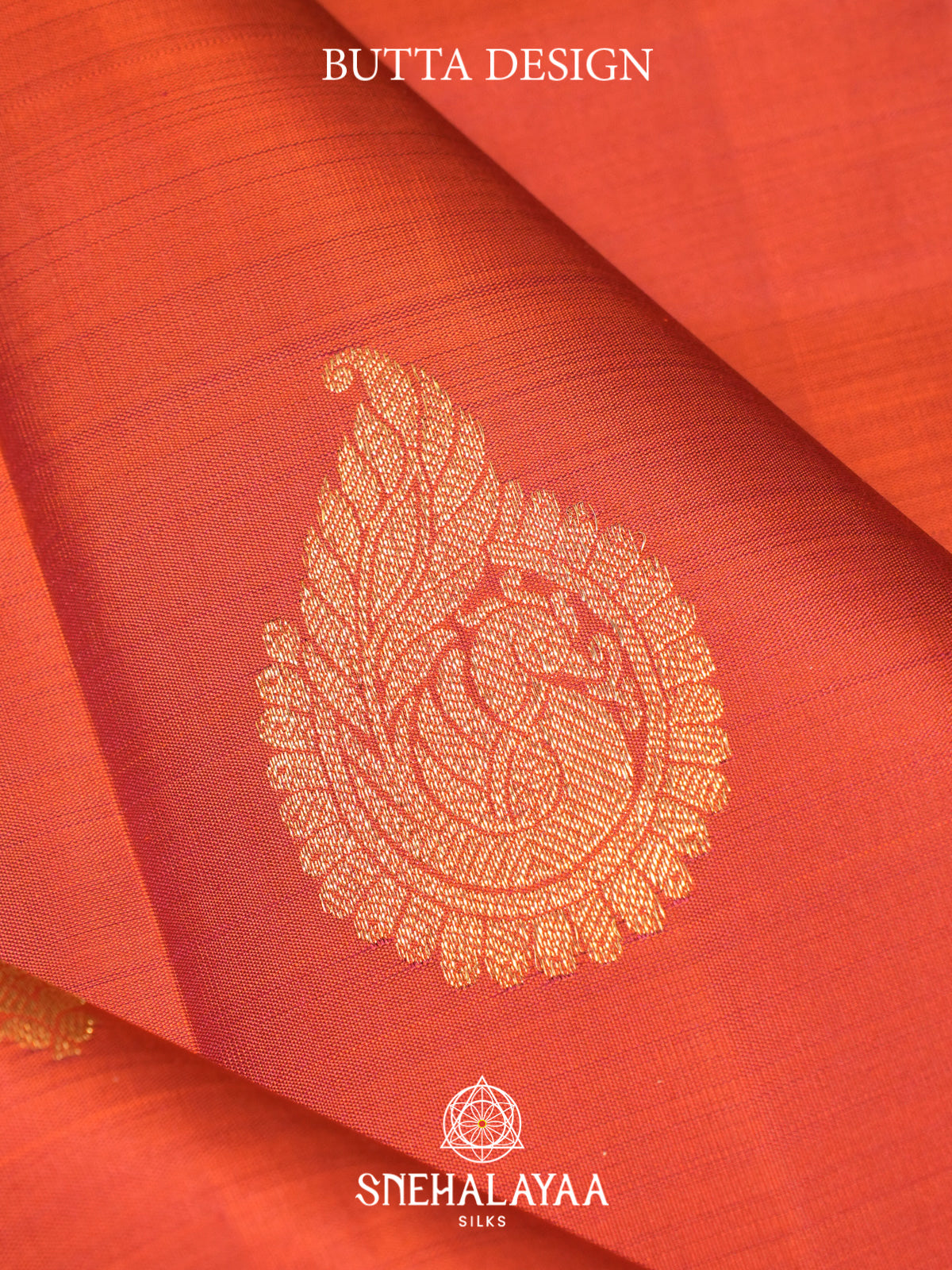 Orange Kanjivaram Silk Saree