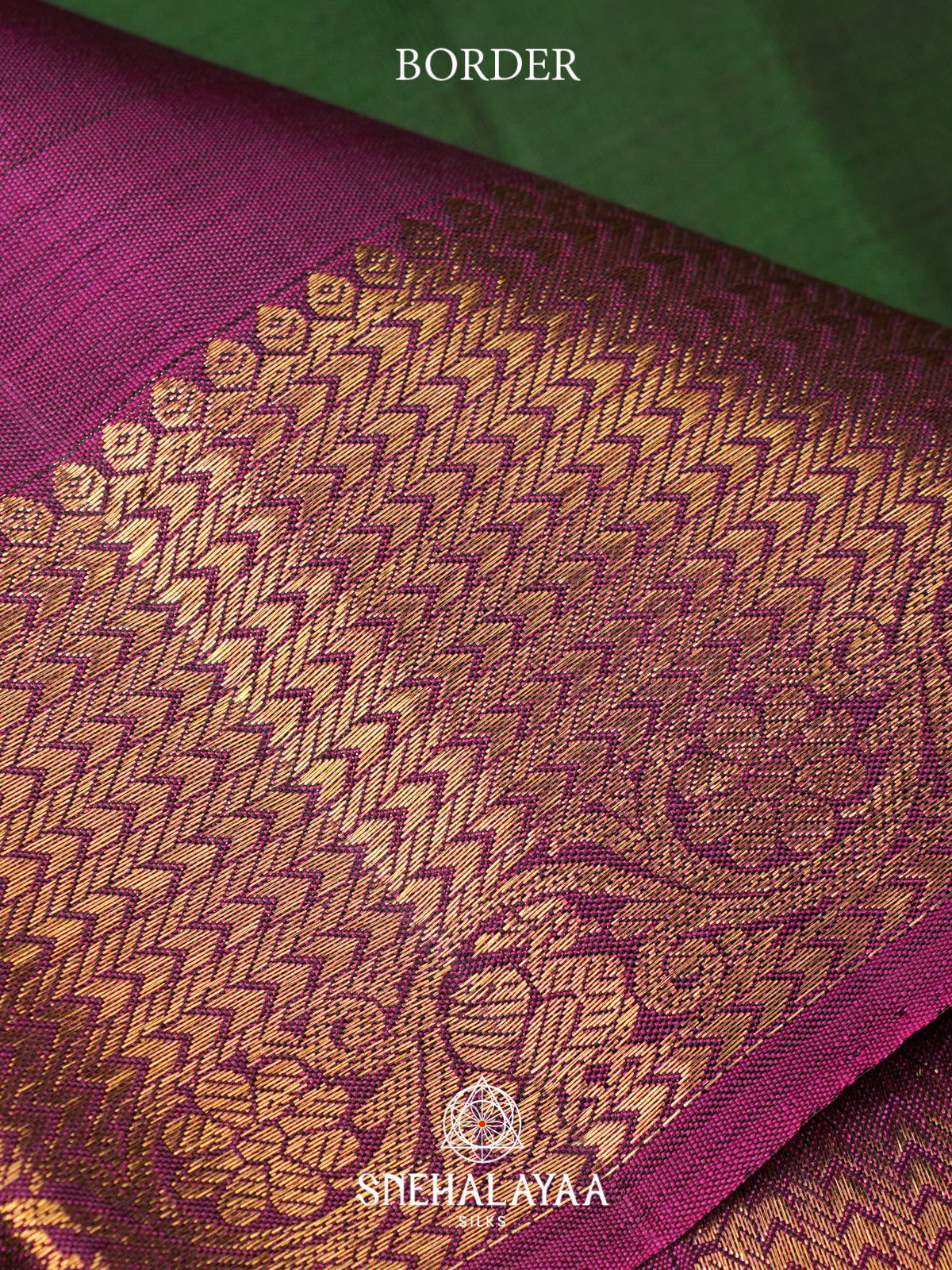 Forest Green Kanjivaram Silk Saree
