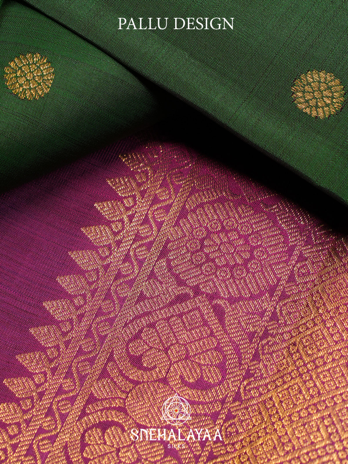 Forest Green Kanjivaram Silk Saree